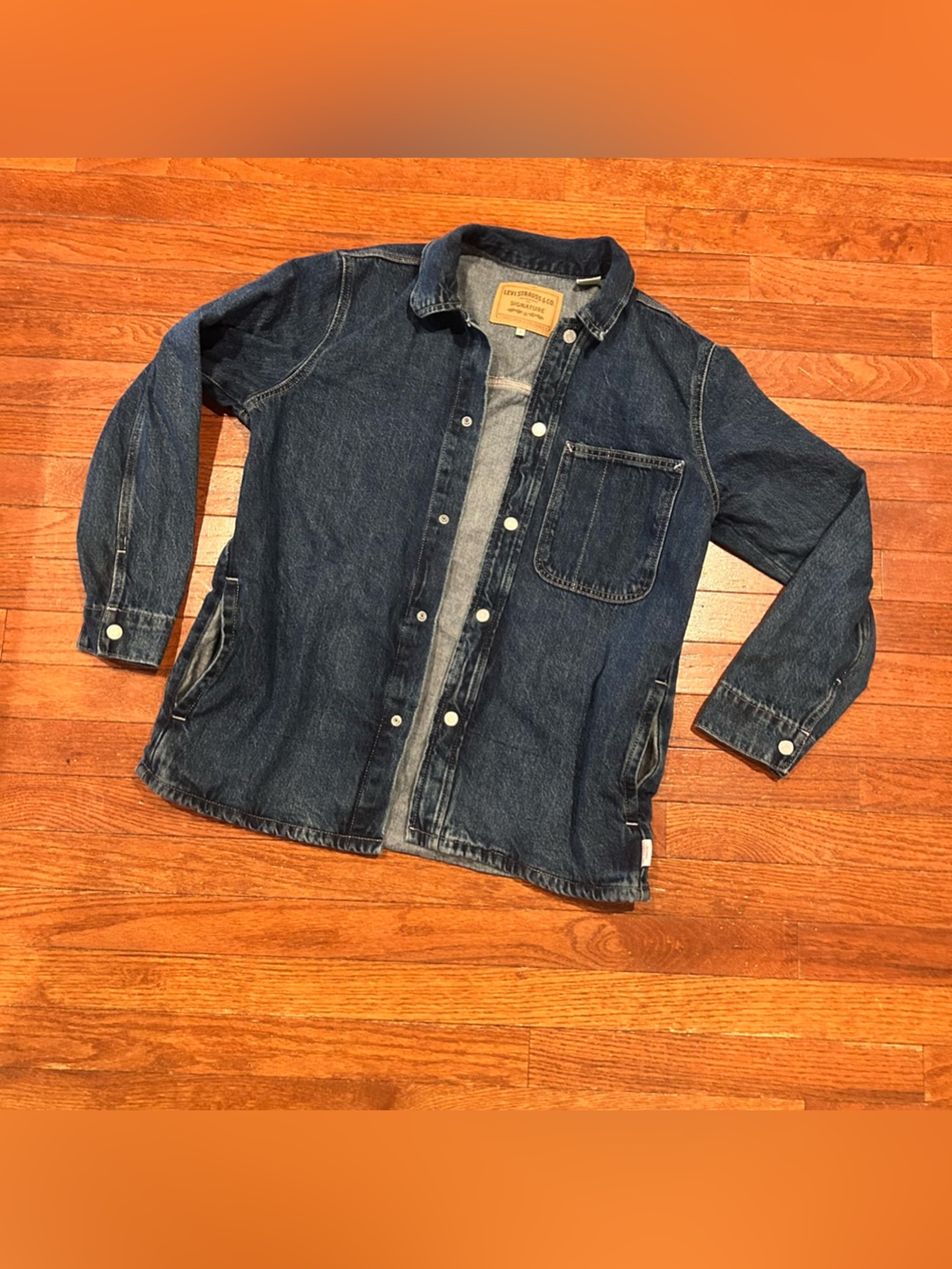 Levi Strauss Signature denim utility shirt jacket